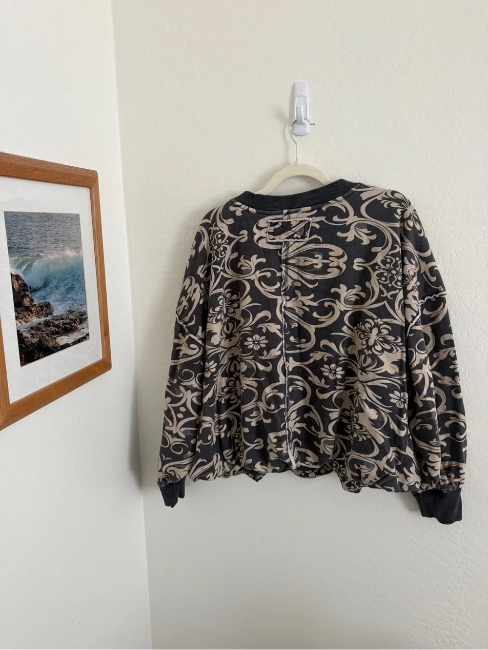 Free People We The Free Printed Bubble Up Pullover